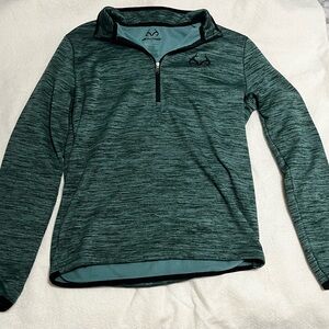 Realtree Teal Quarter-Zip Pullover